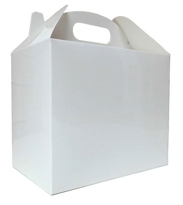 Gable Boxes - 17x10x14cm (pk10) - GLOSSY WHITE
