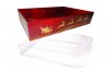 10 x Easy Fold Trays with Acetate Boxes - (30x20x6cm) MEDIUM REINDEER TRAYS/CLEAR ACETATE BOXES
