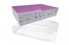 10 x Easy Fold Trays with Acetate Boxes - (30x20x6cm) MEDIUM LITTLE GIRL TRAYS/CLEAR ACETATE BOXES