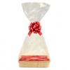 Complete Gift Basket Kit - (30x20x7cm) BAMBOO TRAY / RED ACCESSORIES