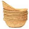 BAMBOO Roll Basket (23cm) - MEDIUM OVAL [SET OF 10]