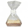Complete Gift Basket Kit - (32x21x7cm) STEAMED WICKER TRAY / CREAM ACCESSORIES