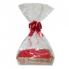 Complete Gift Basket Kit - (32x21x7cm) STEAMED WICKER TRAY / RED ACCESSORIES