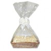 Complete Gift Basket Kit - (36x23x8cm) STEAMED WICKER TRAY / CREAM ACCESSORIES