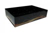 Easy Fold Gift Tray (35x24x8cm) - Large BLACK/GOLD SWIRL