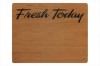 Large Cherry Wood Point of Sale Sign 250mm x 200mm - FRESH TODAY