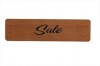 Small Cherry Wood Point of Sale Sign 250mm x 65mm - SALE