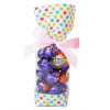 CANDY BAGS (pk 10) with Block Bottom and Twist Ties - SPOTS (small)