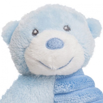 Bonnie Baby Bear RING RATTLE by Aurora - BLUE