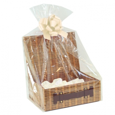 Complete Gift Hamper Kit - (xs) WICKER HAMPER BOX / CREAM ACCESSORIES