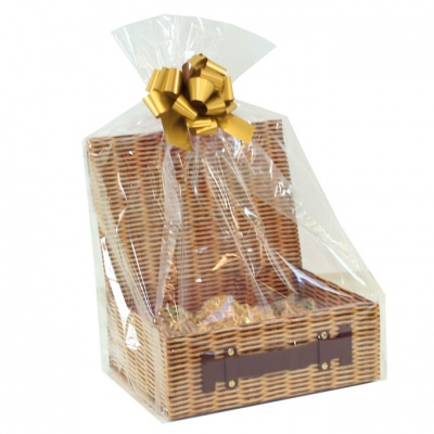 Complete Gift Hamper Kit - (xs) WICKER HAMPER BOX / GOLD ACCESSORIES