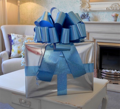 10pcs 9" Extra Large Pull Bow Gift Wrapping Big Organza Bows Ribbon For