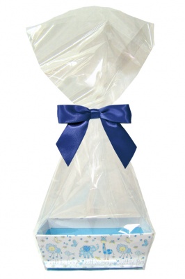 10 x MINI Gift Kits with Cello Bag & Bow 12x8x4cm - LITTLE BOY/NAVY