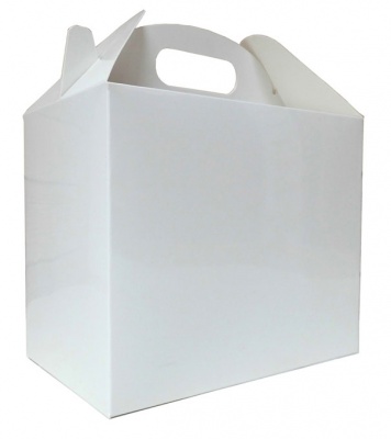 Gable Boxes - 17x10x14cm (pk10) - GLOSSY WHITE