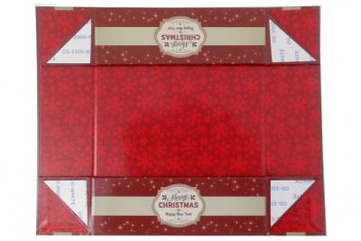 Easy Fold Gift Tray (20x15x5cm) - Small MERRY CHRISTMAS