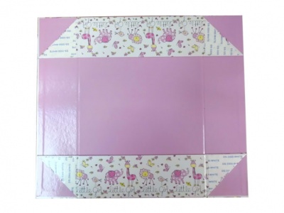 10 x Easy Fold Trays with Acetate Boxes - (30x20x6cm) MEDIUM LITTLE GIRL TRAYS/CLEAR ACETATE BOXES