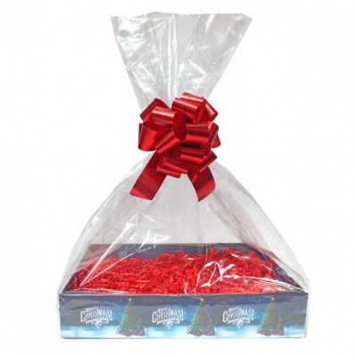 BULK Gift Basket Kit - (Medium) CHRISTMAS TREE EASY FOLD TRAY / RED ACCESSORIES x10