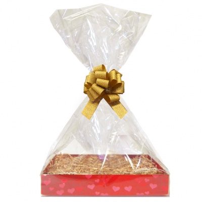 BULK Gift Basket Kit - (Large) HEARTS EASY FOLD TRAY / GOLD ACCESSORIES x10