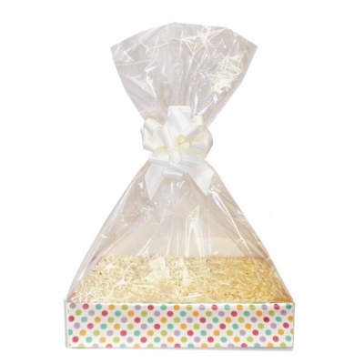 BULK Gift Basket Kit - (Small) SPOTTY EASY FOLD TRAY / CREAM ACCESSORIES x10