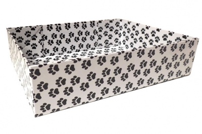 Easy Fold Gift Tray (35x24x8cm) - Large PAW PRINTS