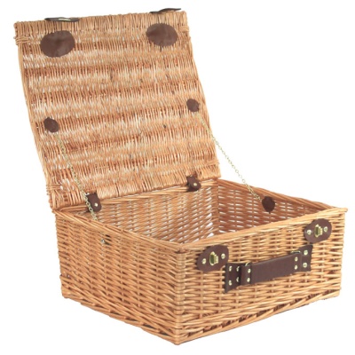 Set of 3 Superior NATURAL WICKER Hampers (12,14,18'') - Small-Med-Large