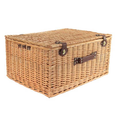 Superior NATURAL WICKER Hamper (25'') 65x52x34cm - XX-LARGE