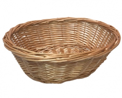Oval Wicker Basket - 26x20x8cm (light brown)