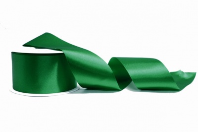 Eco-Friendly Hand-Tied 24cm Satin Bow on Ribbon - GREEN