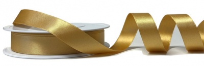 Eco Friendly Double Faced Satin Ribbon - 15mm x 20m - GOLD