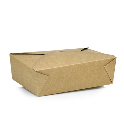 Kraft Takeaway Boxes (pk30) - 215x155x48mmm