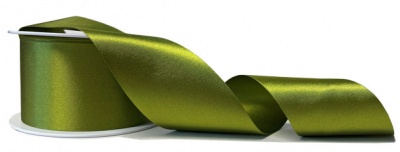 Eco Friendly Double Faced Satin Ribbon - 50mm x 20m - MOSS GREEN