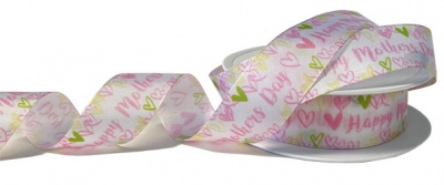 Eco Friendly Satin Ribbon - 25mm x 25m - MOTHERS DAY