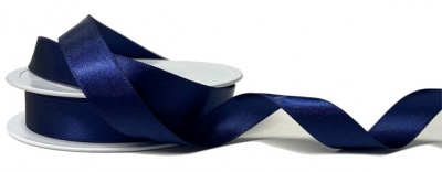 Eco Friendly Double Faced Satin Ribbon - 15mm x 20m - NAVY