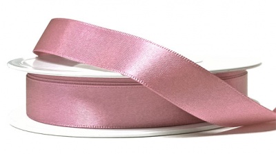 Eco Friendly Double Faced Satin Ribbon - 15mm x 20m - PINK