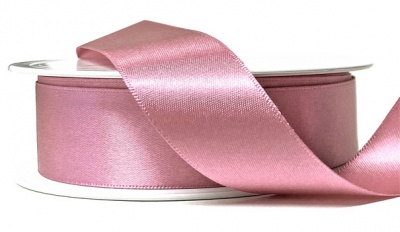 Eco Friendly Double Faced Satin Ribbon - 25mm x 20m - PINK
