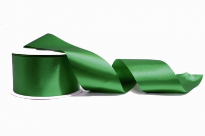 Eco Friendly Double Faced Satin Ribbon - 50mm x 20m - GREEN
