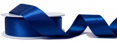 Eco Friendly Double Faced Satin Ribbon - 25mm x 20m - ROYAL BLUE
