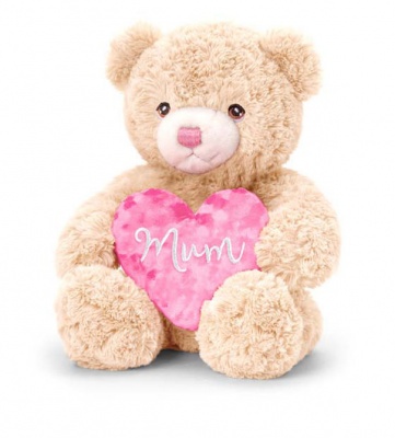 Eco Friendly MOTHER'S DAY BRAMBLE Teddy Bear by Keel Toys - BEIGE