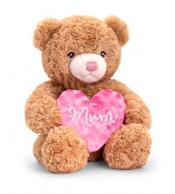 Eco Friendly MOTHER'S DAY BRAMBLE Teddy Bear by Keel Toys - BROWN