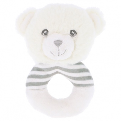 Eco Friendly RING RATTLE by Keel Toys - TEDDY