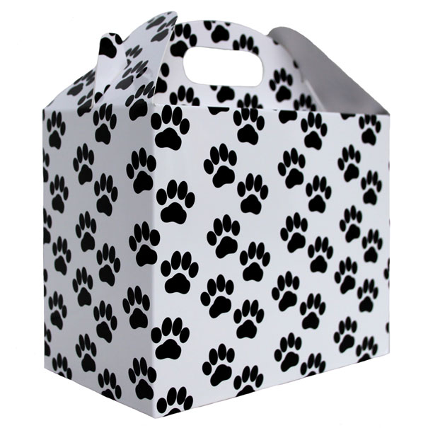 Gable Boxes - 17x10x14cm (pk10) - PAW PRINTS