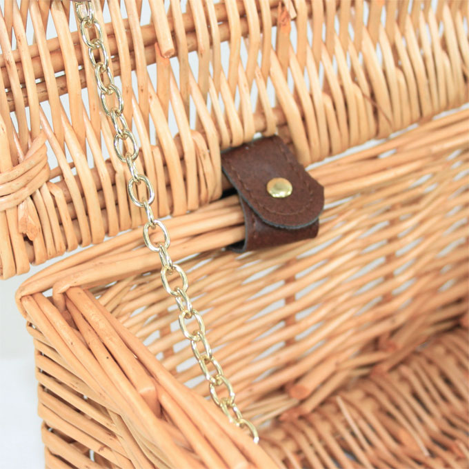 Hamper Gift Basket Kit 12" NATURAL HAMPER / RED ACCESSORIES