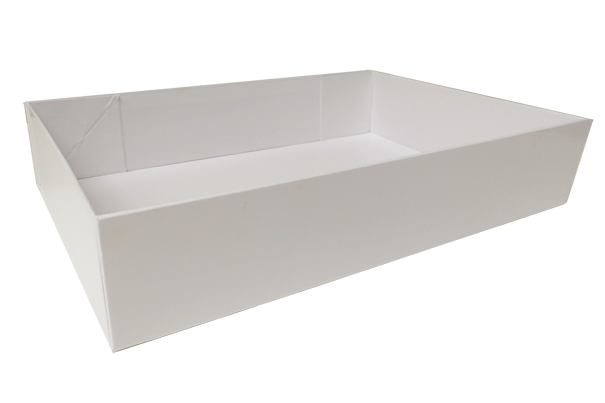 Easy Fold Gift Tray (30x20x6cm) - Medium WHITE