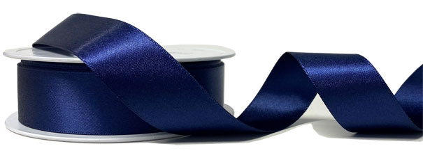 Narrow Navy Blue Satin Acetate Ribbon is the perfect shade of navy