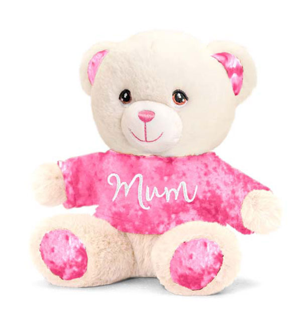 Eco Friendly MOTHER'S DAY Teddy by Keel Toys - WHITE / TOP