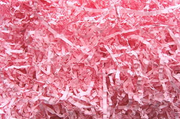 200g Crinkled Paper Shred - BABY PINK