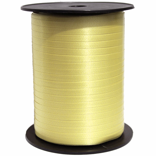 Yellow Curly Ribbon Curling Ribbon 5mm x 500m - YELLOW