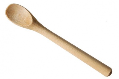 WOODEN SPOON (plain handle) - 145mm