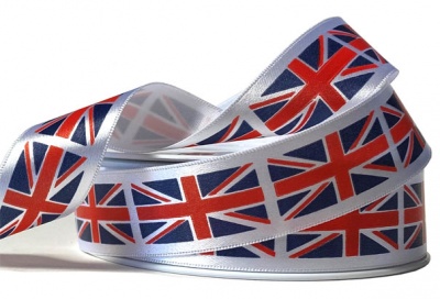 Eco Friendly Souvenir Ribbon - 25mm x 20m - UNION JACK